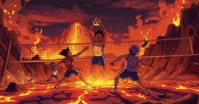 who did nuno play volleyball with in muno's volcano volleyball