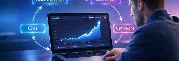eose website updates new pages ctas campaigns traffic spike